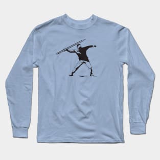 Pencil Thrower Banksy - for the writer rebel. Long Sleeve T-Shirt